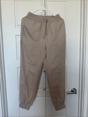 Zara Men's Drawstring Joggers - Beige
